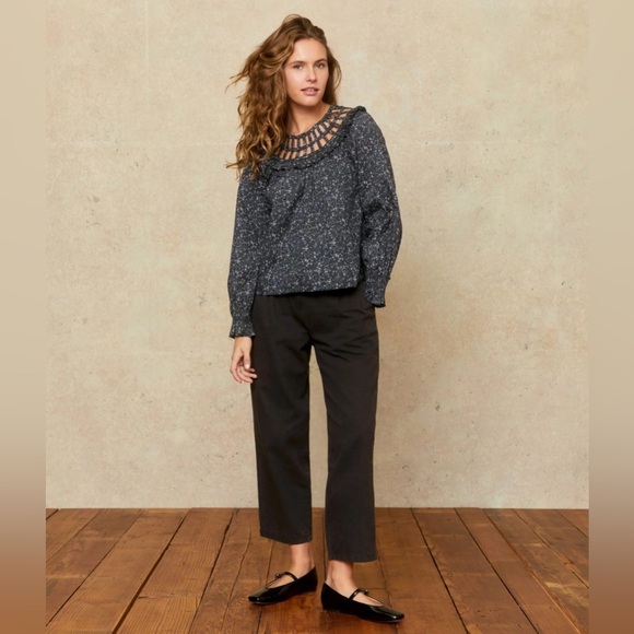 Christy Dawn Tops - Christy Dawn- The Sydney Blouse in Print Gingko Black. Size M